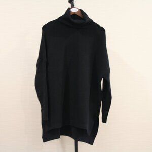 Efan Tunic Sweater Turtleneck Blue Size L